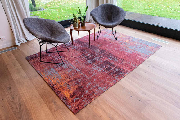 Tapis de salon et chambre tissé plat STREAKS