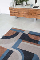 Tapis de salon et chambre tissé plat MODULE-8