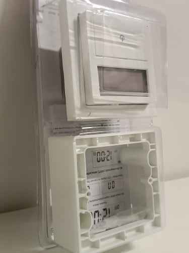 Minuterie de retour client Ecost avec compte à rebours et fonction aléatoire, minuterie hebdomadaire numérique encastrée pour