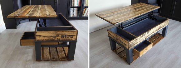 Mécanisme de plateau relevable "le petit" - Clicktofournisseur.com