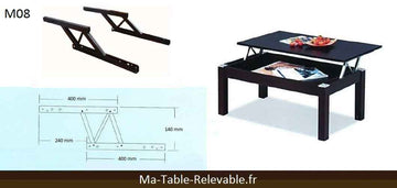 Mécanisme de plateau relevable "the classic" - Clicktofournisseur.com