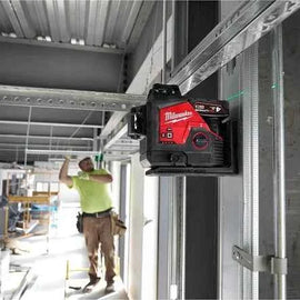 M12™ Laser vert 3 lignes 360° - Milwaukee - M12 3PLKIT-401P