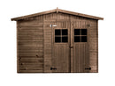 Abri de jardin en bois traité autoclave ep19mm surface utile 829m² 300x294x220 int007/ineksa