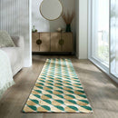 Tapis de salon moderne tissé plat TRIBECA
