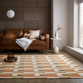 Tapis de salon moderne tissé plat CHELSEA