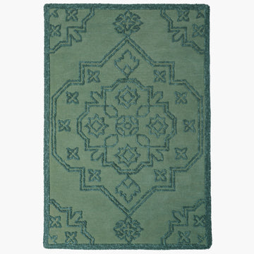 Tapis de salon, chambre et couloir pure laine vintage KAREM