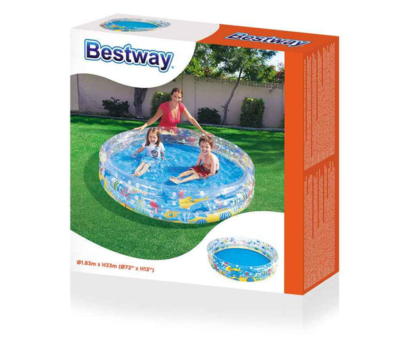 Sea World Inflatable Pool 183 x 33 cm Bestway 51005