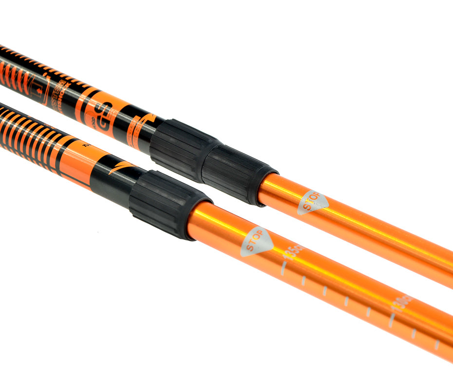 Bâtons de marche nordique scout bjorn orange