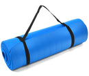 Tapis de fitness profit pro nbr 180 cm x 60 cm x 15 cm bleu