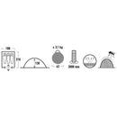 Tente pop-up High Peak Swift 3 Green