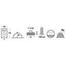 Tente high peak namiot minipack 2 2 personnes bleu vert ridge 10155