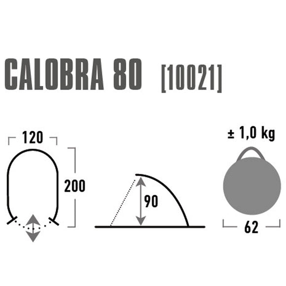 High Peak Calobra 80 Grey Dome/Igloo tent 10021