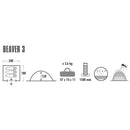 High Peak Beaver 3 Camouflage Dome/Igloo tent-3