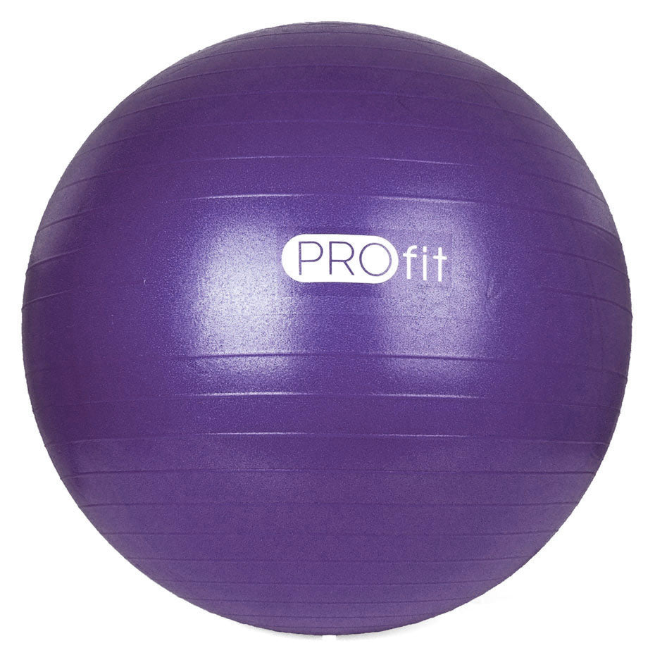 Ballon de gymnastique  profit  45 cm violet avec pompe dk 212