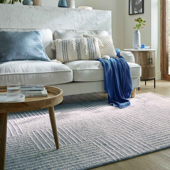 Tapis de salon pure laine tufté main JOHNSON