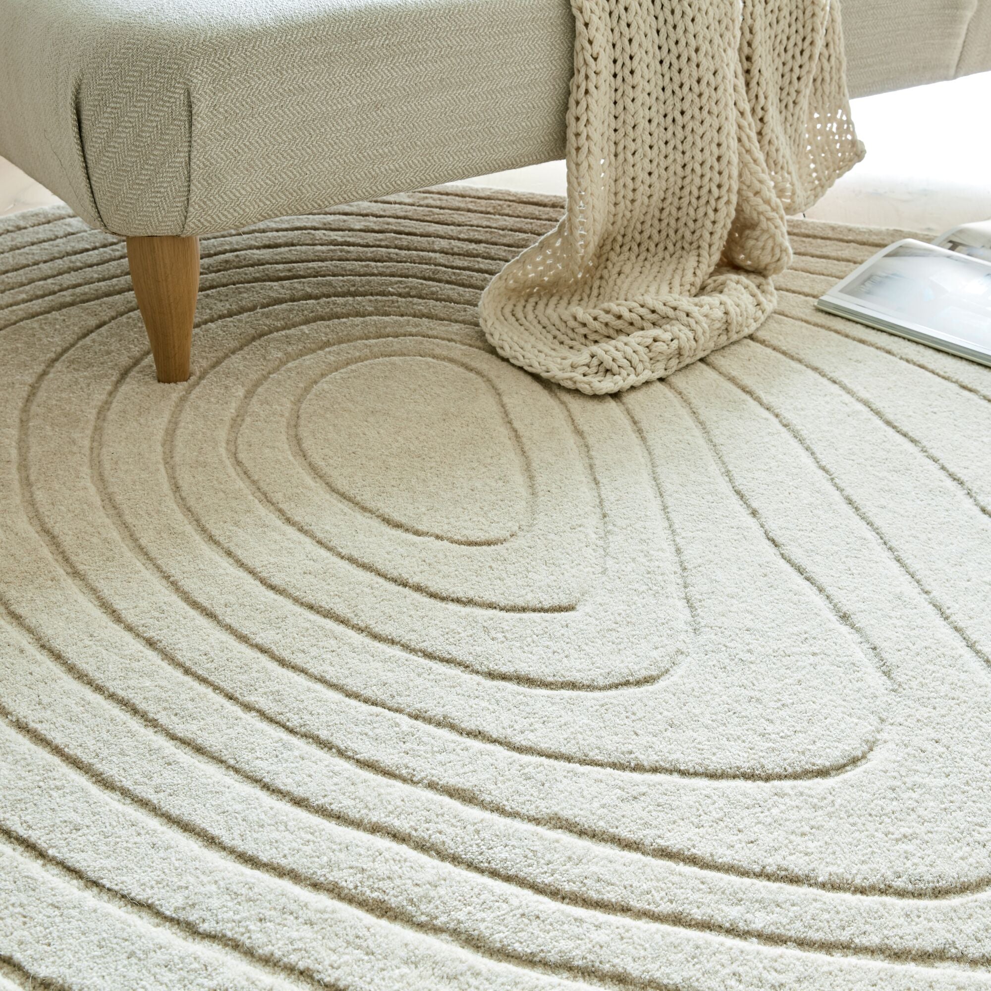 Tapis moderne en laine shadow