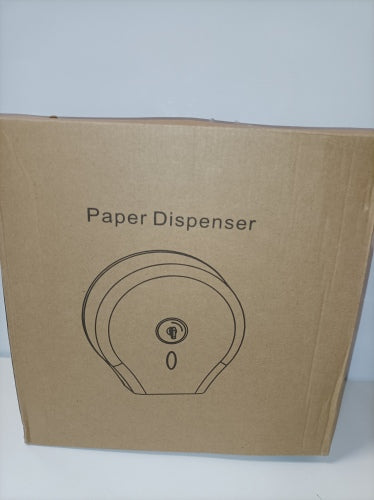 Retour client Ecost, distributeur et support de papier toilette PrimeMatik. Porte-rouleau de papier toilette industriel blanc.