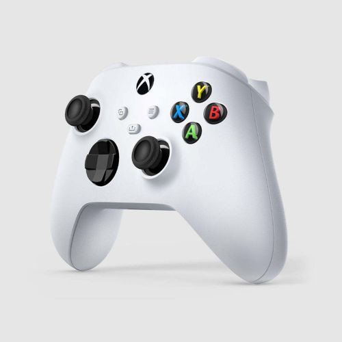 Manette sans fil Microsoft Xbox blanche, manette de jeu analogique/numérique Bluetooth/USB pour Xbox Series S, Xbox Series X, Xbox One, Xbox One S et Xbox One X