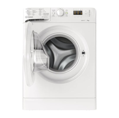 INDESIT | Washing machine | MTWA 71252 W EE | Energy efficiency class E | Front loading | Washing capacity 7 kg | 1200 RPM | Depth 54 cm | Width 59.5 cm | Display | LED | White