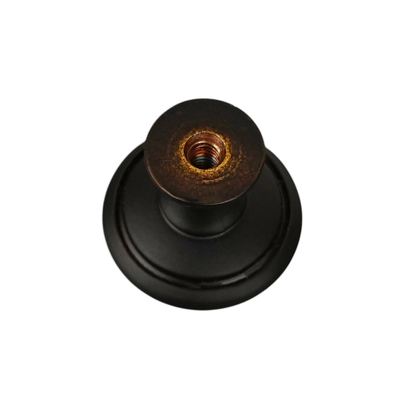 Bouton de meuble CONVEXE, Finition zamak noir