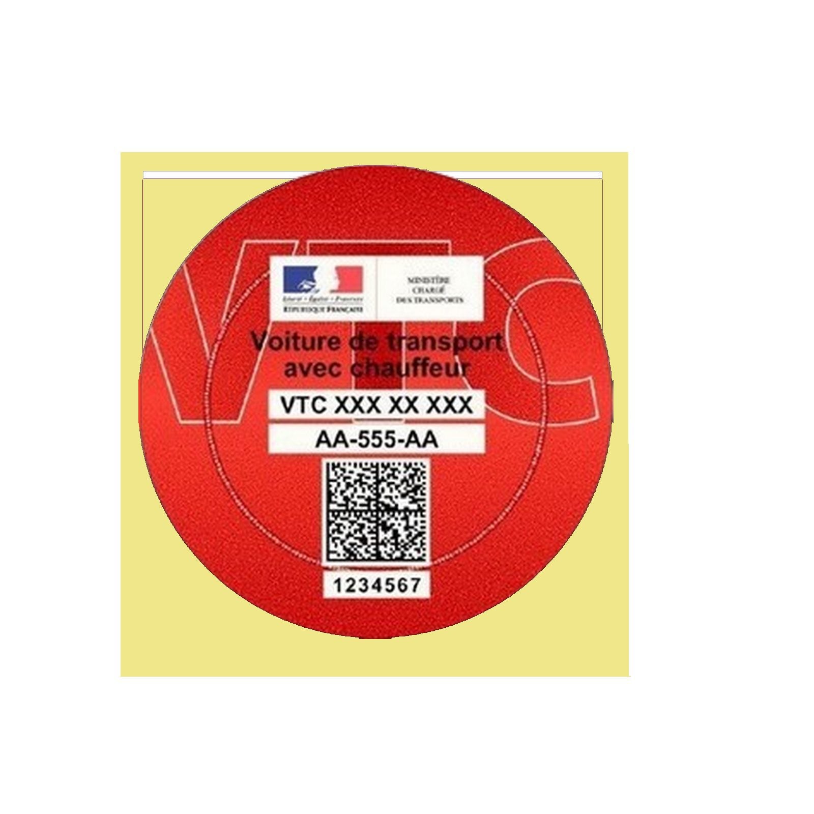 Macaron VTC Pochette pare-brise clicktofournisseur.com