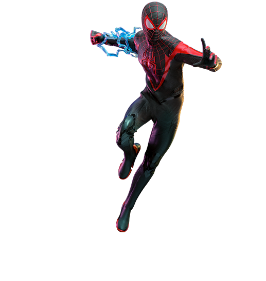 Figurine Hot Toys VGM55 - Marvel's Spider Man 2 - Miles Morales Upgraded Suit