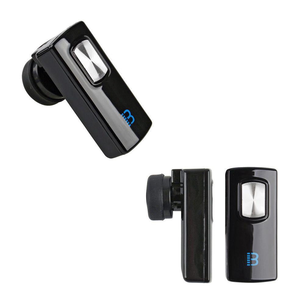 Mini Oreillette Kit Mains Libres Bluetooth Noir Vernie pour Smartphone clicktofournisseur.com