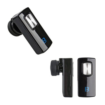 Mini oreillette kit mains libres bluetooth noir vernie pour smartphone - Clicktofournisseur.com