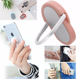 Mini support universel tous smartphones magnétique 360 ring rose anneau doigt - Clicktofournisseur.com