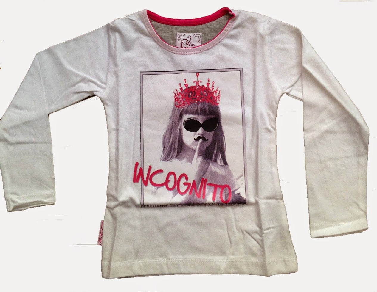 Miss Girly T shirt manches longues Fille 3-8 ans FONITO clicktofournisseur.com