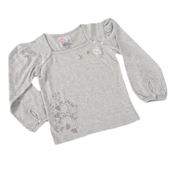 Miss Girly T shirt manches longues Fille FURYLON clicktofournisseur.com