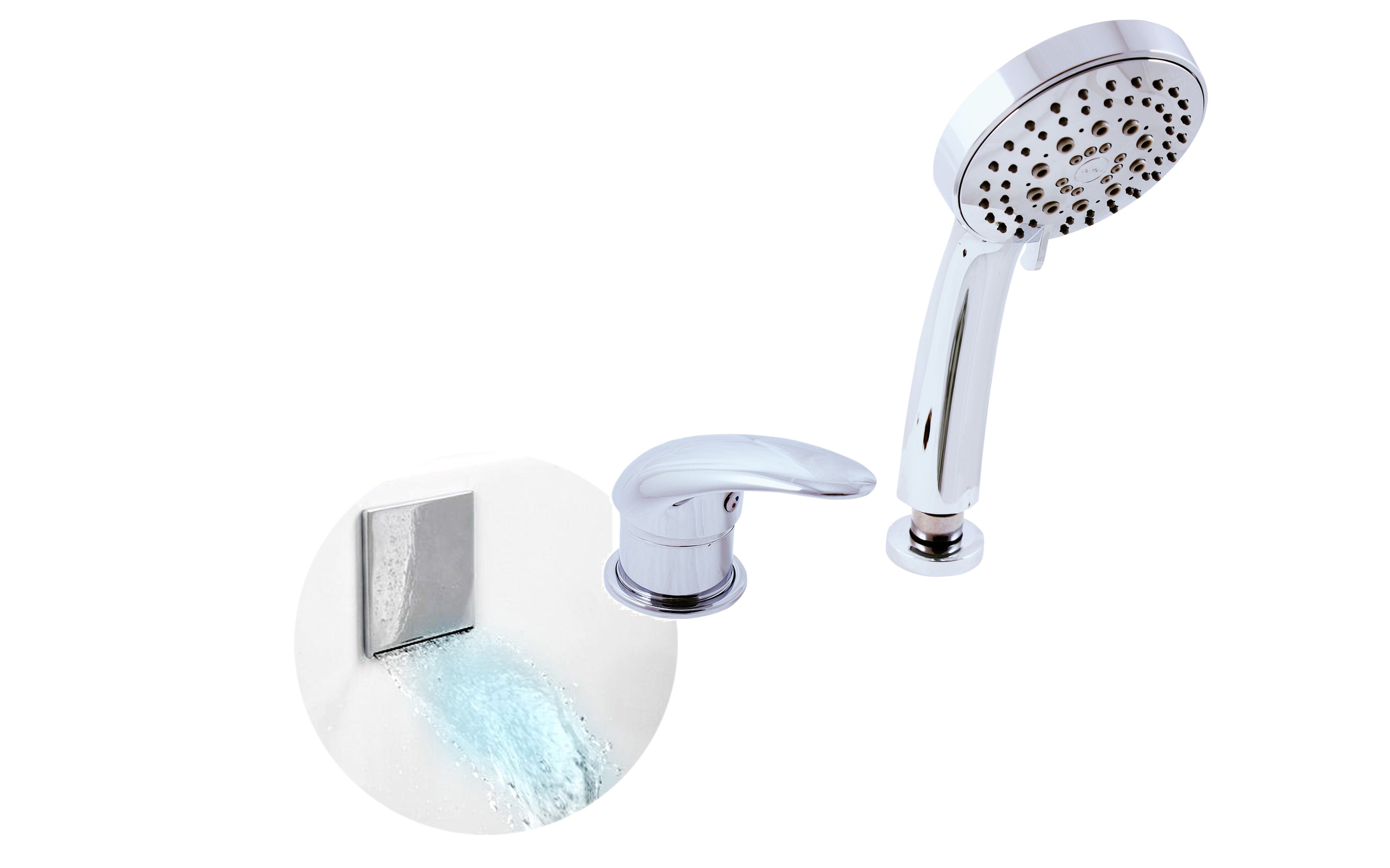 Mitigeur baignoire danube 3 trous - Clicktofournisseur.com