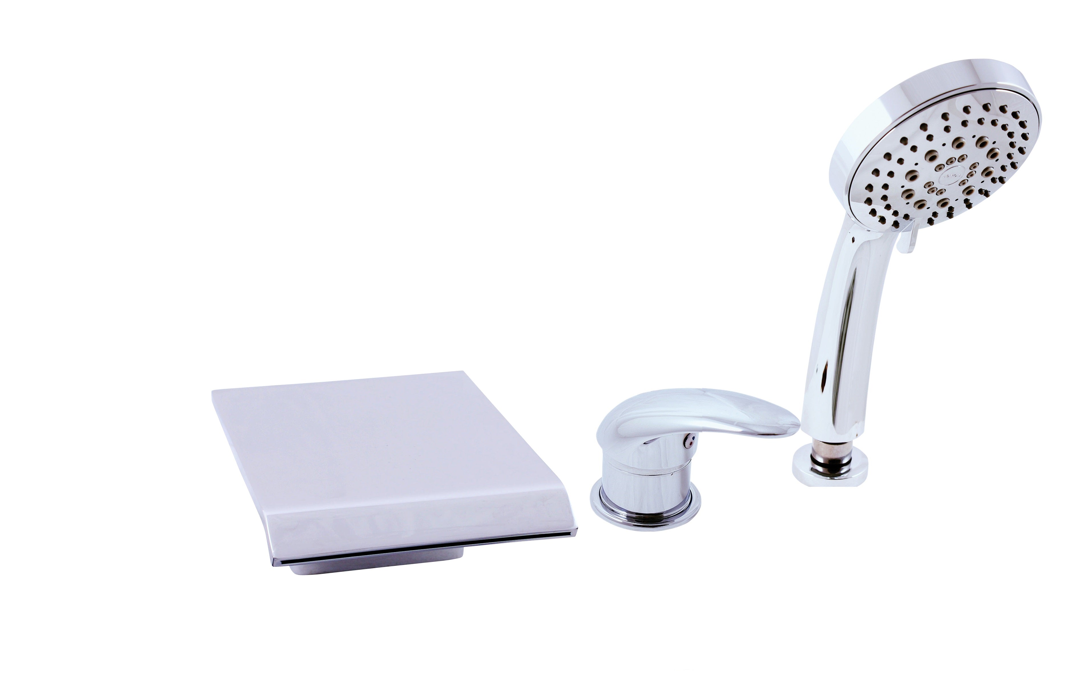 Mitigeur baignoire dunai 3 trous en chrome - Clicktofournisseur.com