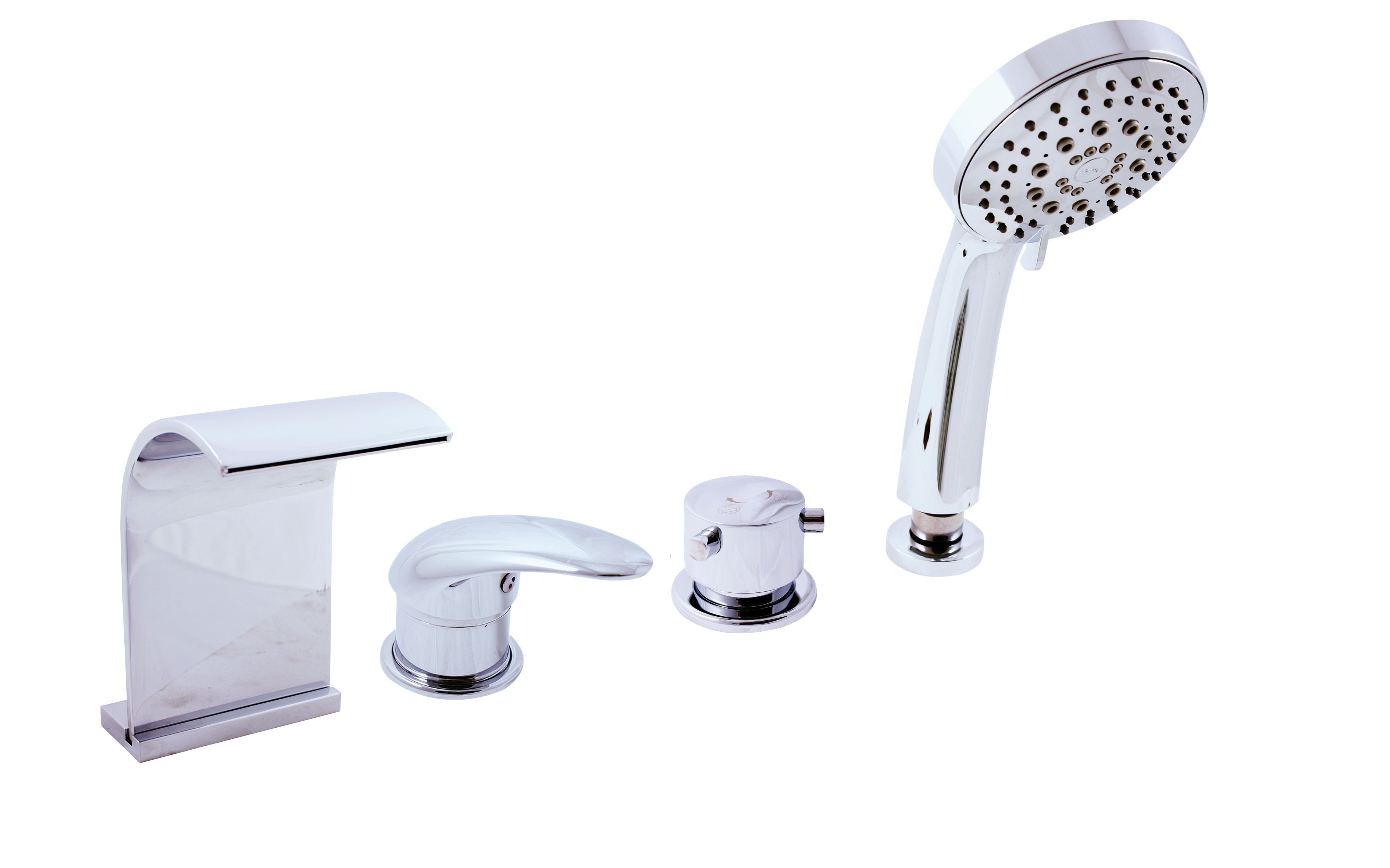 Mitigeur baignoire dunaj 4 trous - Clicktofournisseur.com