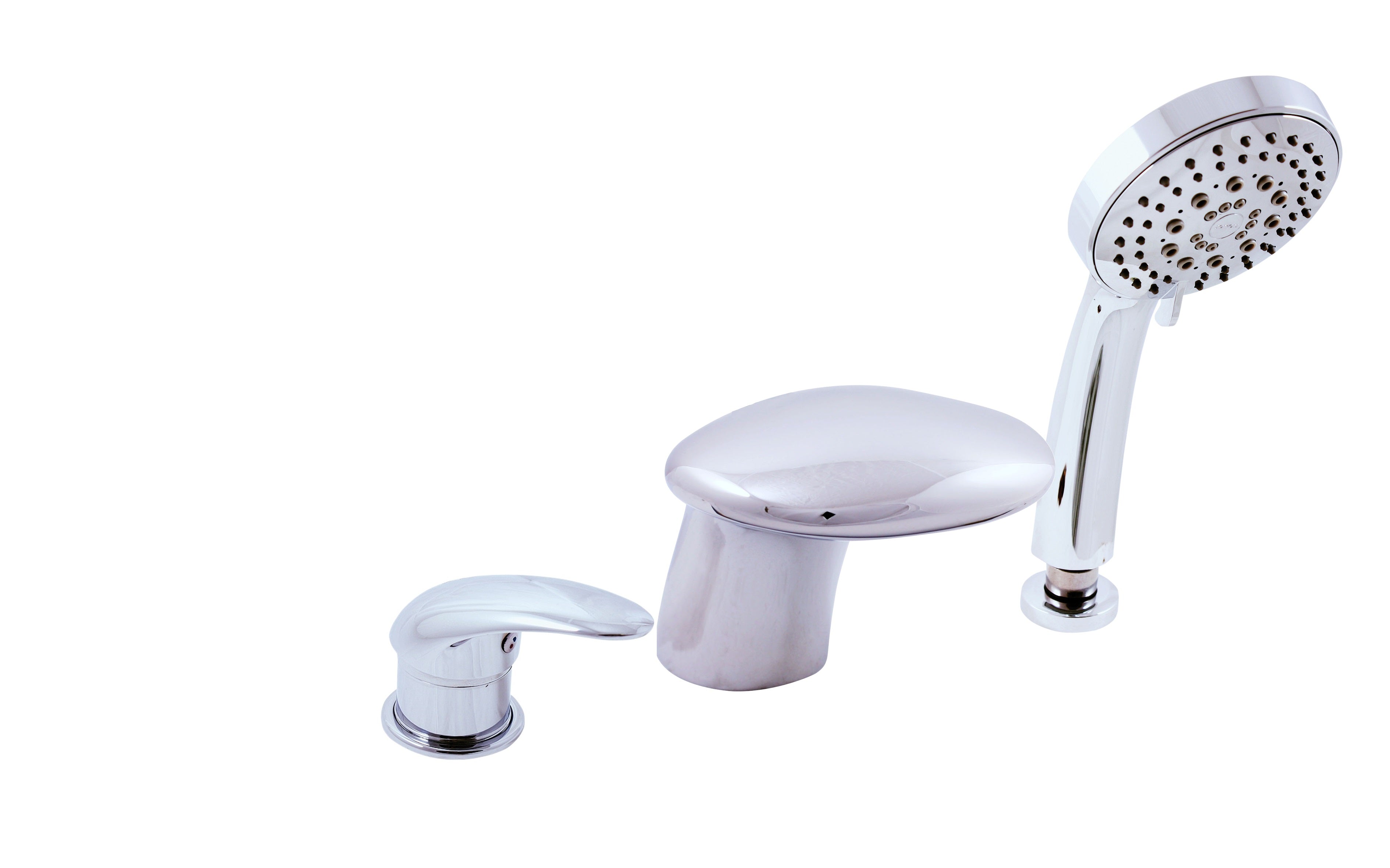 Mitigeur baignoire à cascade DUNAJ 3 trous clicktofournisseur.com