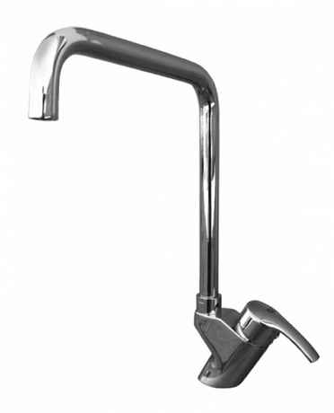 Mitigeur évier rio pivotant carré en chrome - Clicktofournisseur.com
