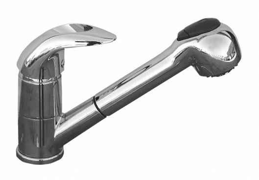 Mitigeur évier VLATAVA avec douchette extractible clicktofournisseur.com
