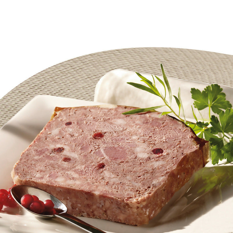 Terrine de chevreuil aux cranberries