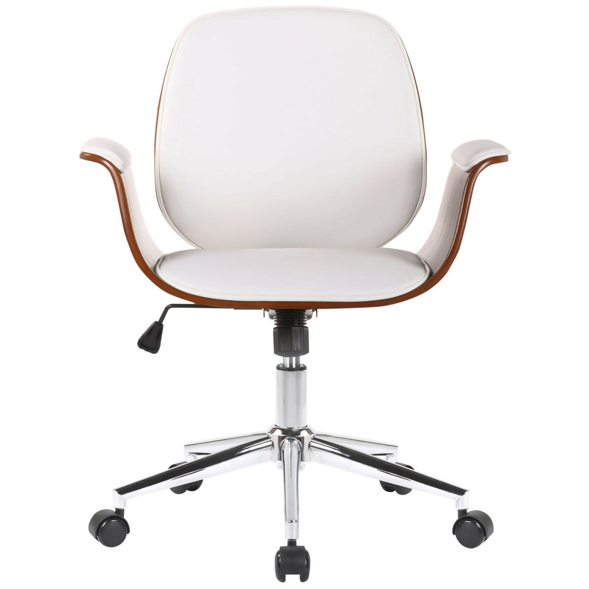 Kemberg office armchair - Walnut - White - 0