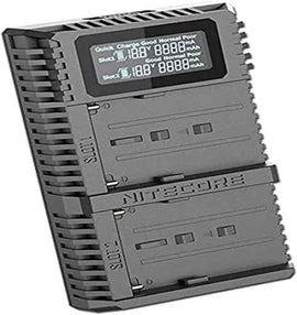 Ecost Customer Return Nitecore USN3PRO Dual-Slot USB Charger for Sony Camera Batteries