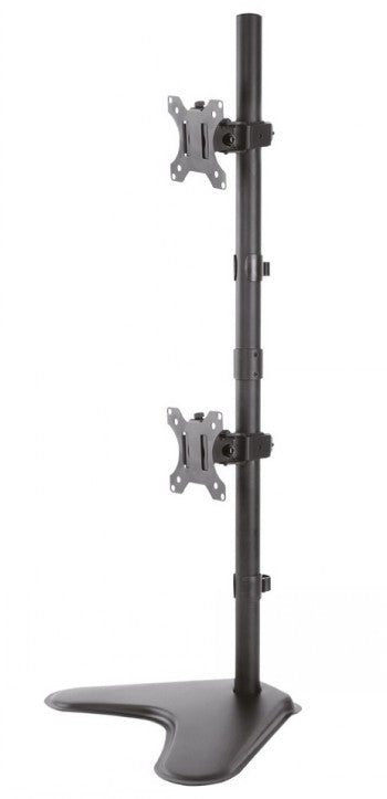 Neomounts FPMA-D550DDVBLACK/Držák displeje/na stůl/10-32"/stojan/VESA 100X100/nosn. 2x6kg/2 displeje vert/černý