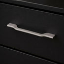 Poignée de meuble ARNO, Finition zamak nickel mat bi-entraxe 172-192 mm