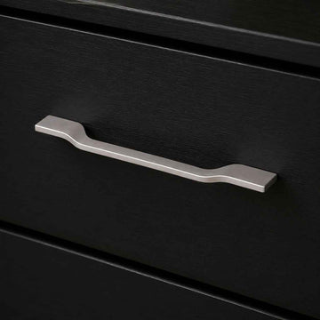 Poignée de meuble ARNO, Finition zamak nickel mat, bi-entraxe 172-192 mm