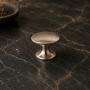 Bouton de meuble ROND, Finition zamak nickel mat