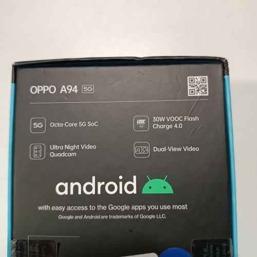 Ecost customer return Oppo A94, Smartphone 5G unlocked, 5G mobile phone, 128 GB of storage 8 GB of R