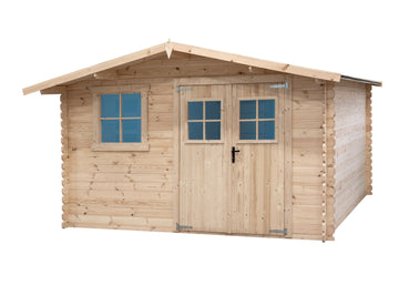Abri de jardin en bois surface utile 99m² 388x298x235cm int021/ineksa