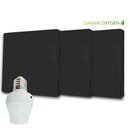 Kit interrupteur sans fil et sans pile – adaptateur douille à vis radio – OXYGEN 31 – E27 Black Series