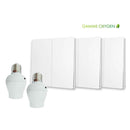 Kit interrupteur sans fil et sans pile - Bouton Double Allumage et Adaptateur douille à vis radio - OXYGEN 32 – E27