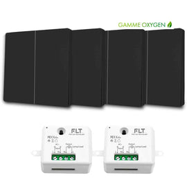 Kit interrupteur sans fil et sans pile - Bouton Double Allumage - OXYGEN 42 Black series