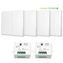 Kit interrupteur sans fil et sans pile - Bouton Double Allumage - OXYGEN 42